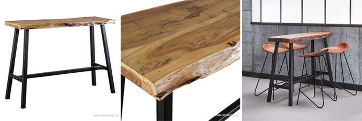Landelijk industriële bartafel Acacia
